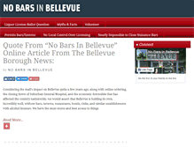 Tablet Screenshot of nobarsinbellevue.org